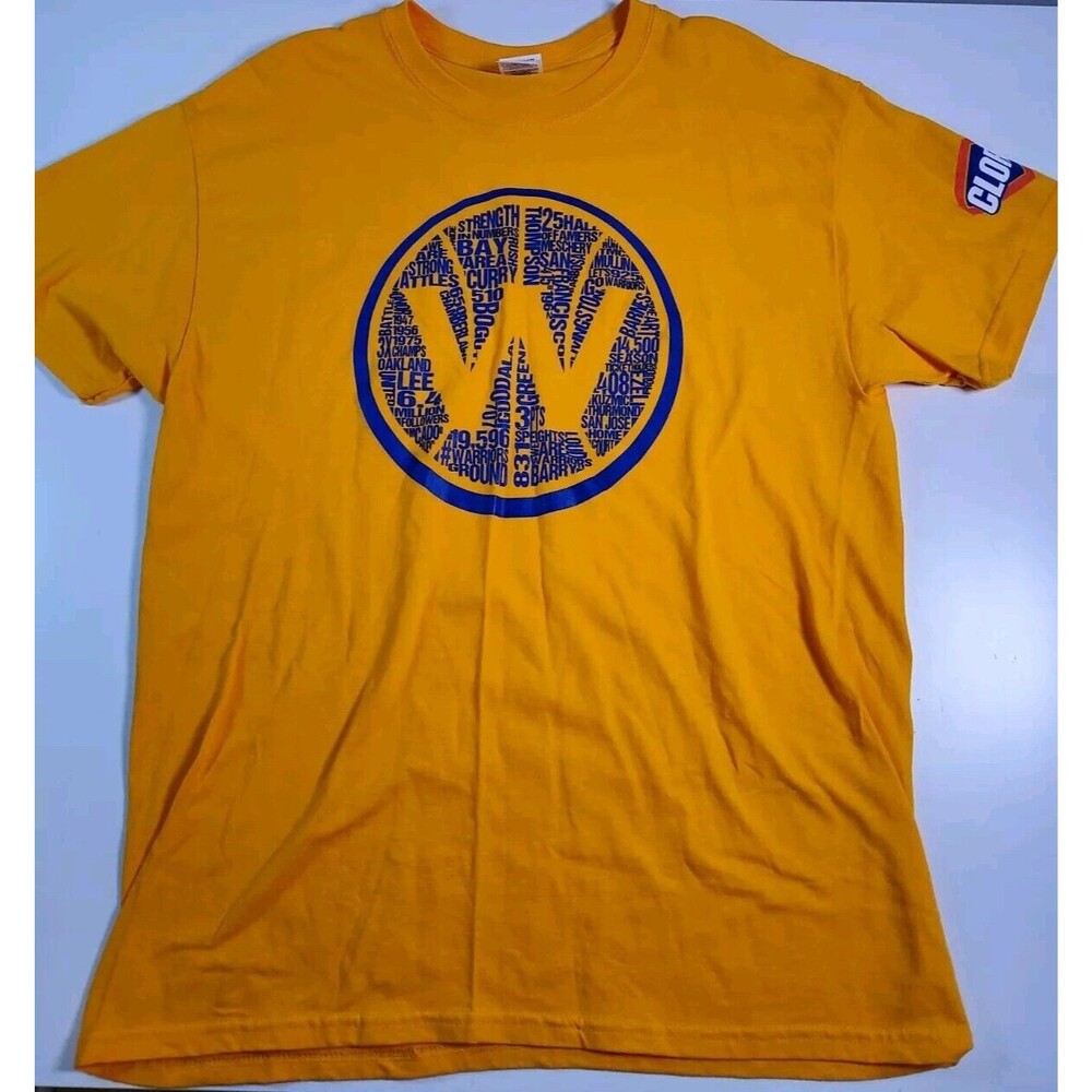 GOLDEN STATE WARRIORS SHIRT SIZE L BASKETBALL CHAMPIONSHIP CLOROX